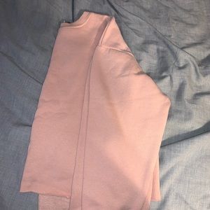 Pink cropped sweater